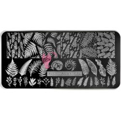 Matrita de Unghii din metal dreptunghiulara 6x12cm V26 - 43502 Model Frunza